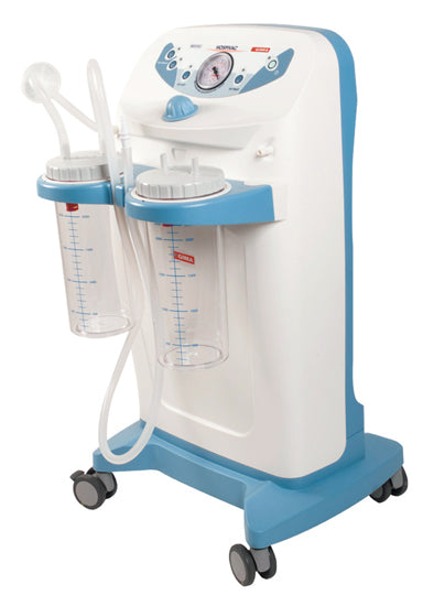 Aspirador cirúrgico Hospi Plus com 2 frascos de 4 litros + pedal - 90 lit/min