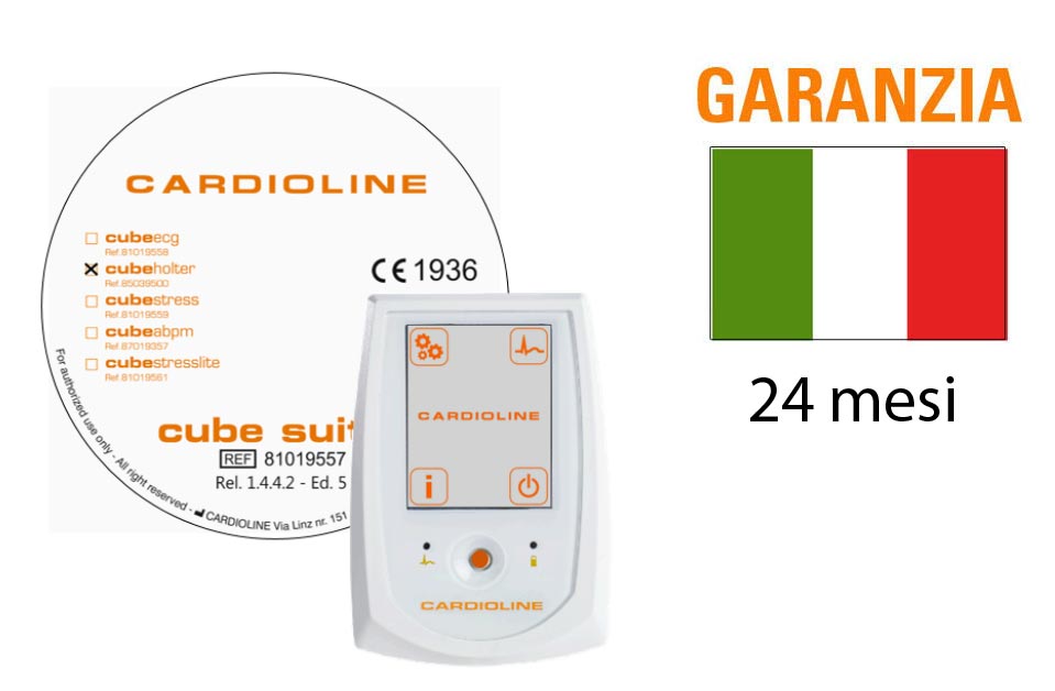 Novo ECG Cardioline Clickholter 5 fios com opção de 7 - package