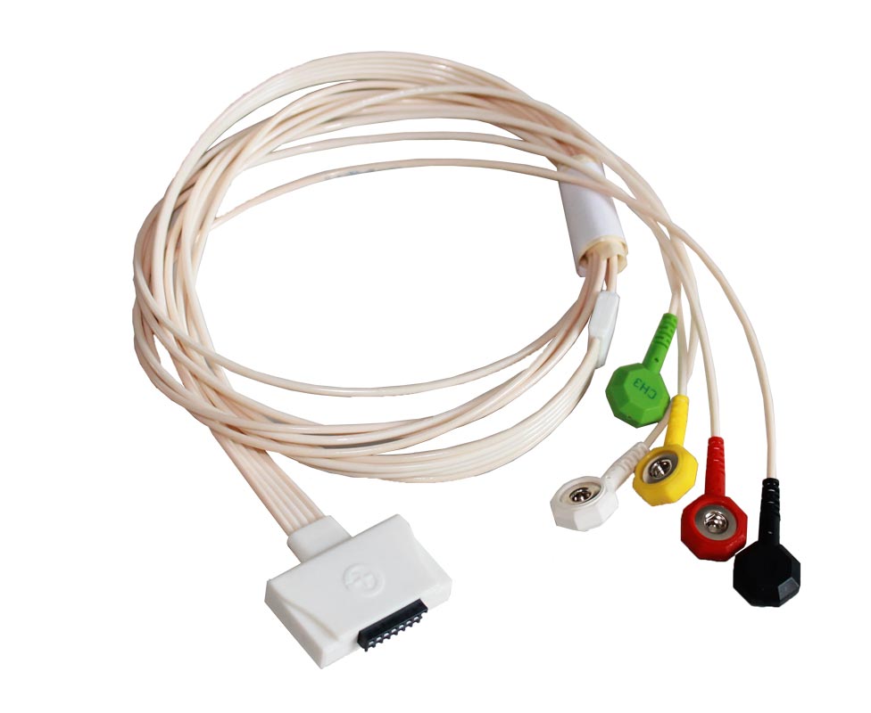 Cabo ecg de 5 terminações para holter ecg Cardioline Walk400h e Clickholter