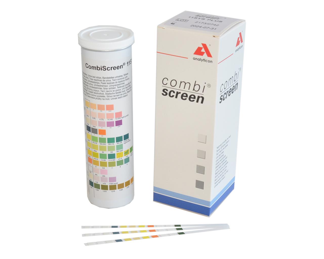 Tiras de análise de urina Combi Screen Sys Plus