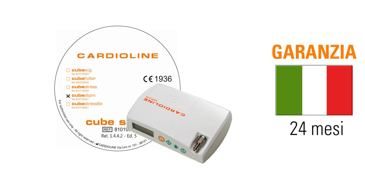 MAPA Cardioline walk200b com software cubeabpm