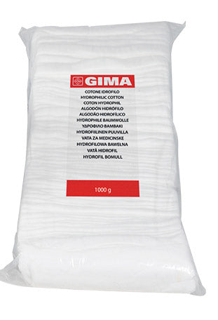 Pacote algodão hidrófilo dobrado a Z 1000 gr.