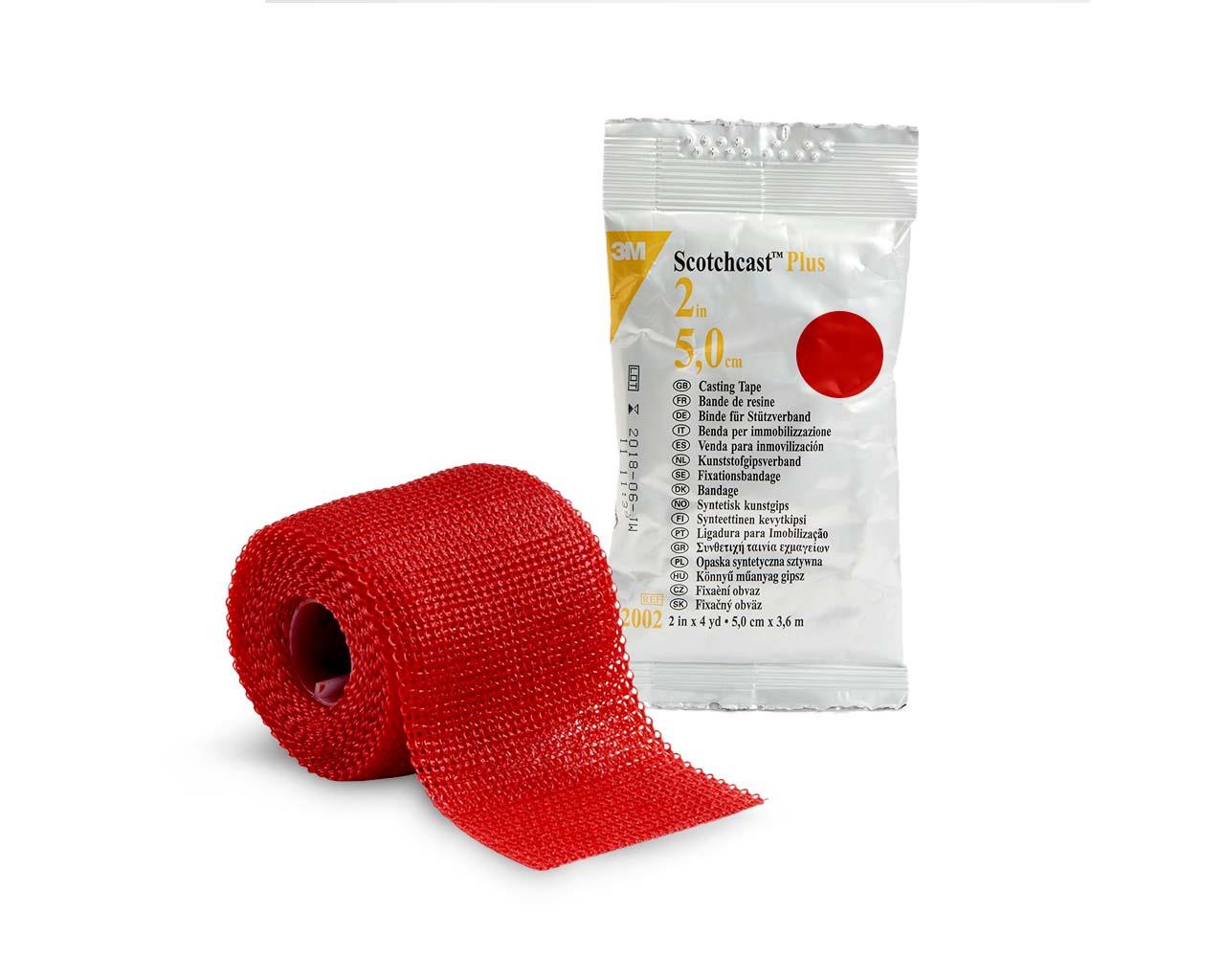 3M™ Scotchcast™ Plus 82002 vermelho Ligadura de giz - 5 cm × 3,65 m