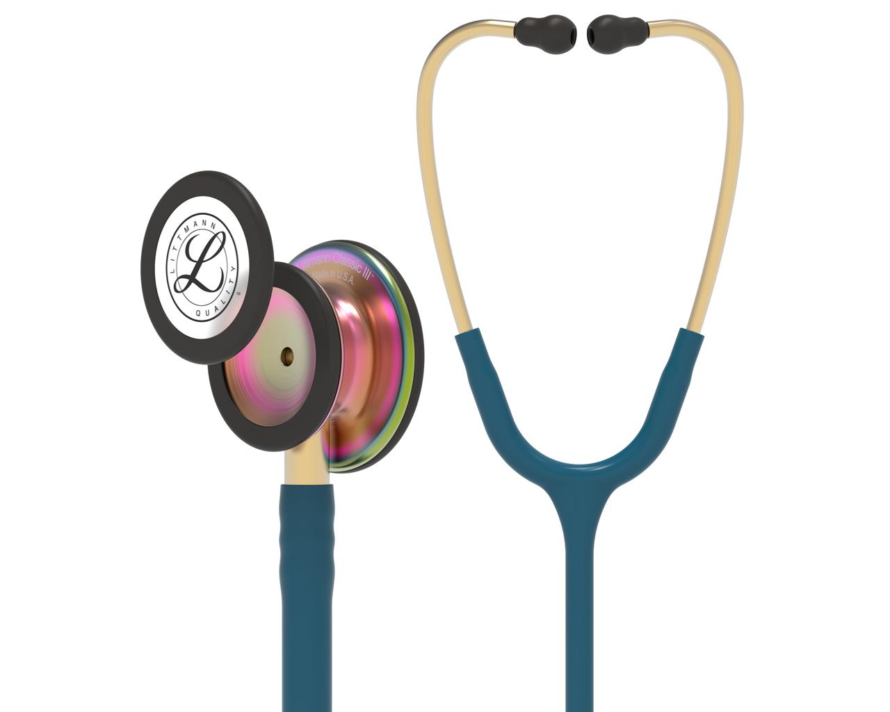 Estetoscópio Littmann Classic III - 5807 - azul caraíba rainbow