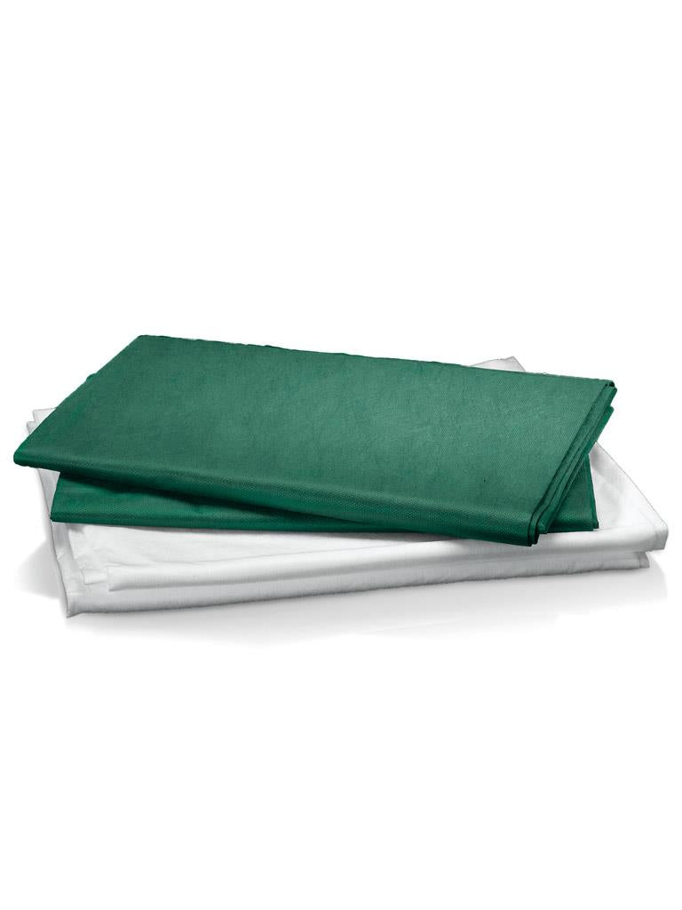 Lençois verdes em TNT 120 × 230 cm