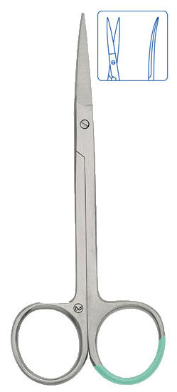 Tesouras descartáveis Iris Hartmann curva - 11,5 cm