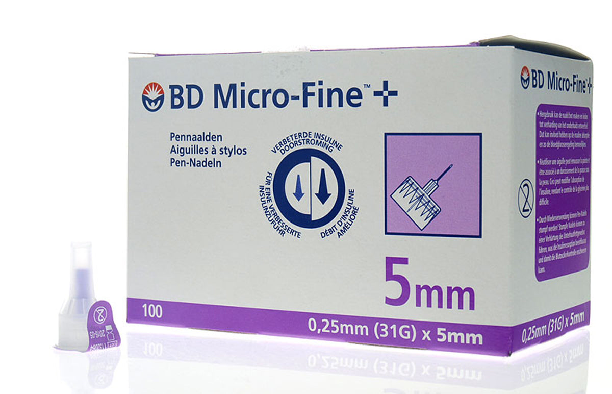 Agulhas BD Micro-Fine™+ - 31G × 5 mm
