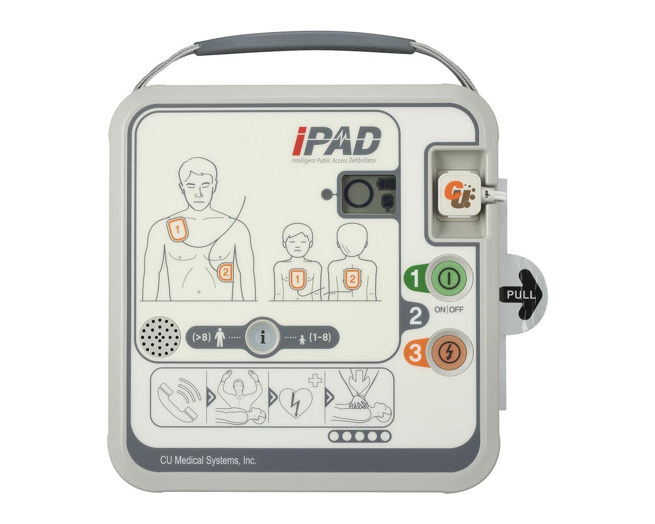 Desfibrilhador semiautomático i-PAD CU-SPR - IP66 altamente impermeável