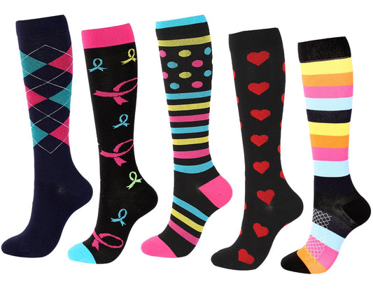 Meias de compressão gradual Funny Love - tamanho S-M