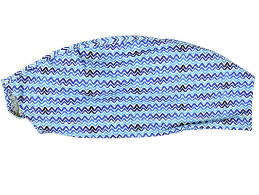 Touca cirúrgica fantasia ondas - M