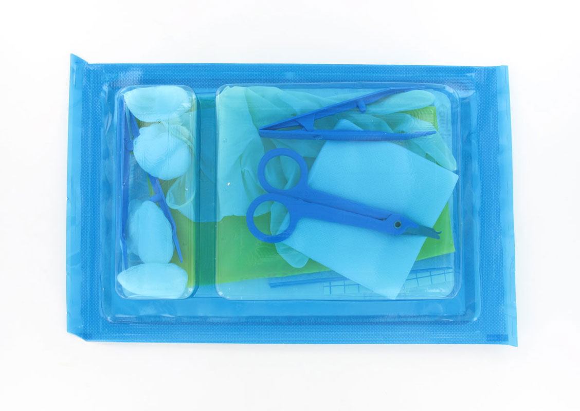 Kit de remoção sutura 3 descartável estéril