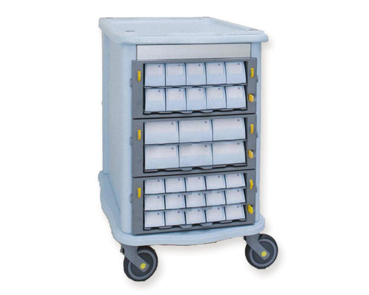 Aurion Mini 400 Carrinho de farmácia dupla face - 62 gavetas