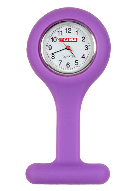 Relógio redondo para enfermeiros - violeta