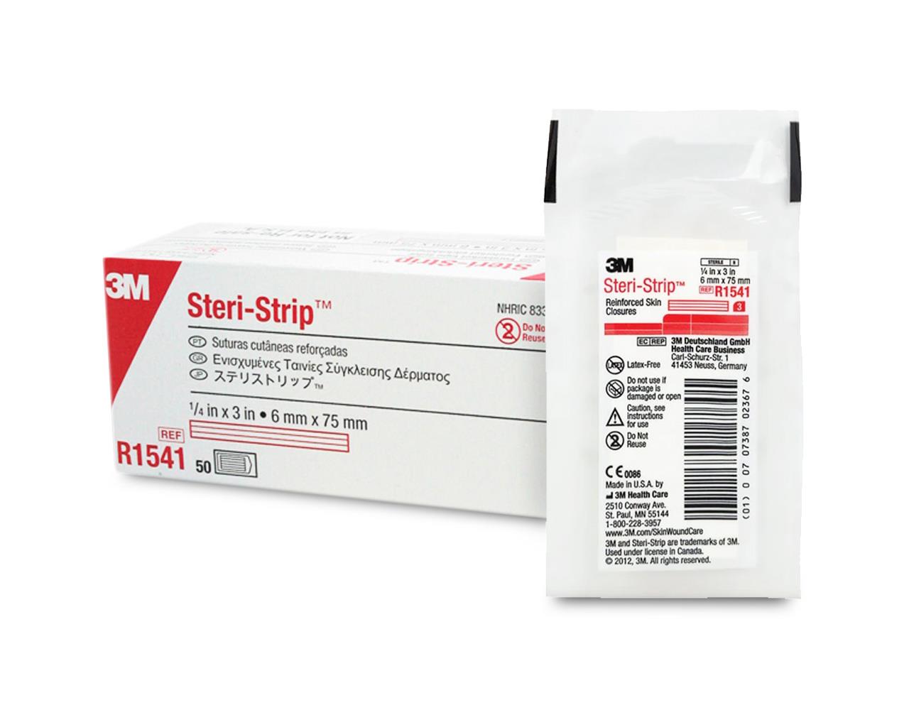 3M™ Steri-strip™ - Suturas Estéreis Adesivas - 75 × 6 mm - R1541