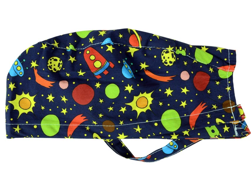 Touca cirúrgica fantasia espaço - M