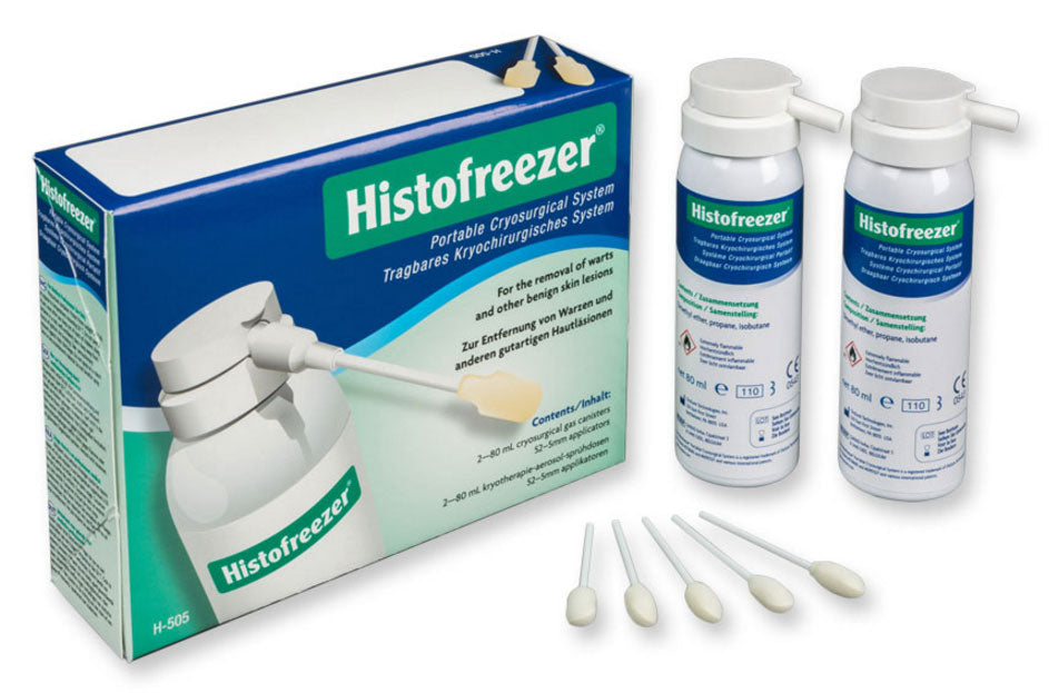 Sistema De Criocirurgia - 2 garrafas de 80 ml e 52  aplicadores de 5 mm.