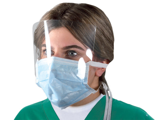 Máscara cirúrgica Maskop com viseira - azul