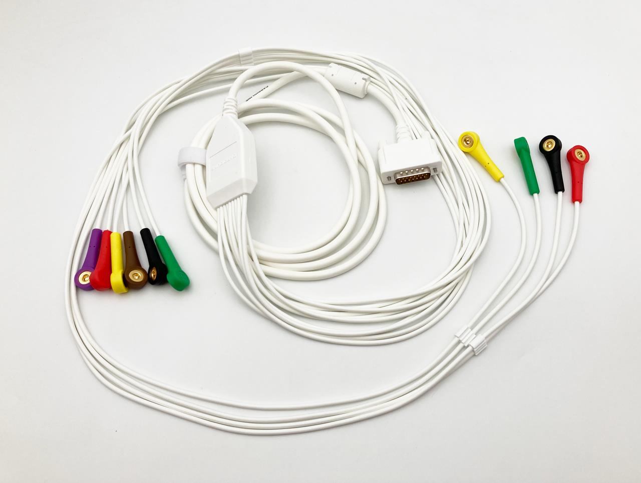 Cabo ecg 10 terminações para Ecg Cardioline® com terminais de botão