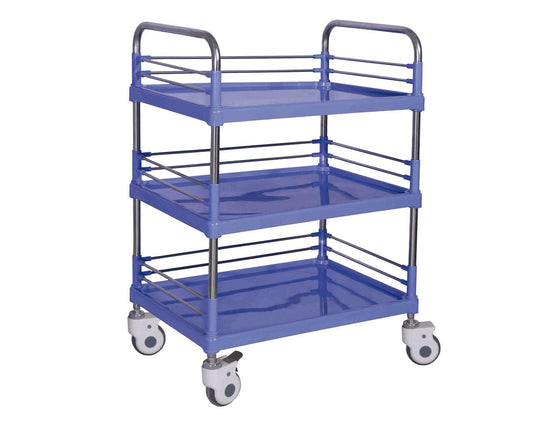 Carro Utility em aço com 3 prateleiras
