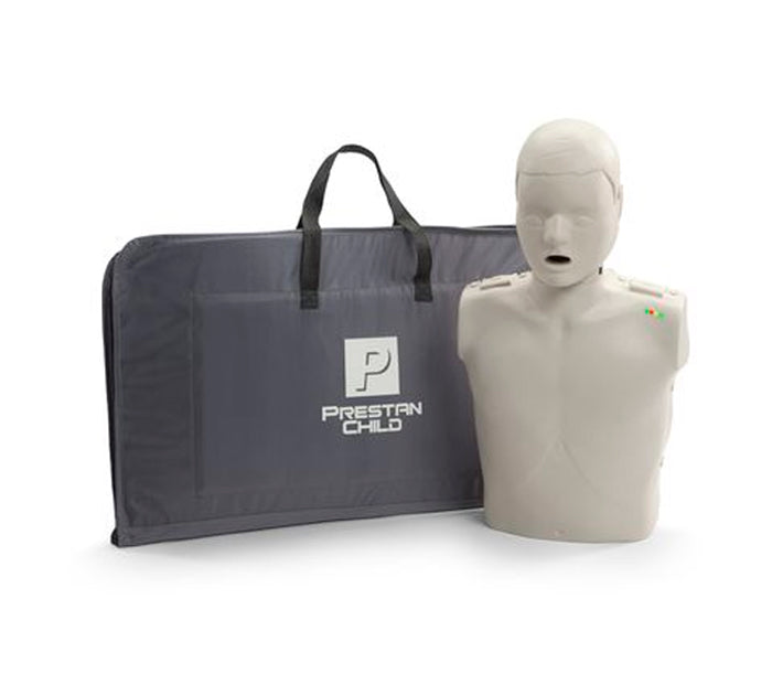 Manequim infantil para treinamento em BLS / BLSD com controle de RCP