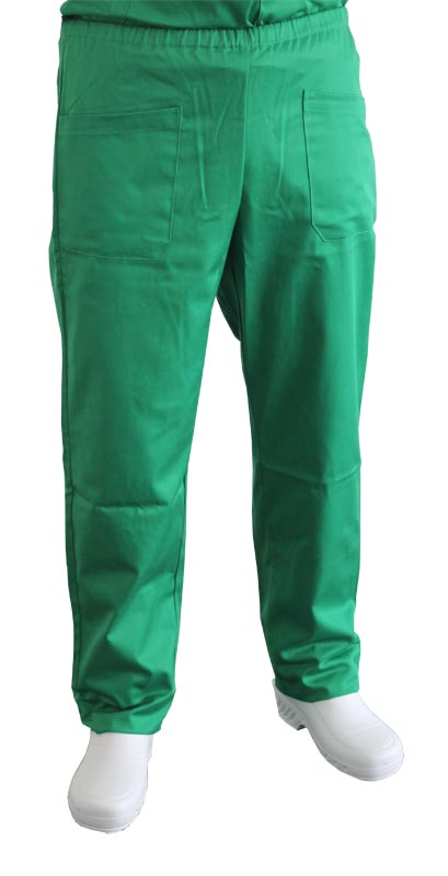 Calças de algodão misto unisex - verde - Tamanho 54/56