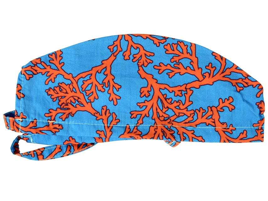 Touca cirúrgica fantasia coral - M