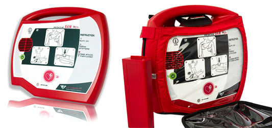 Desfibrilhador semiautomático Rescue Sam - com bateria não recarregável
