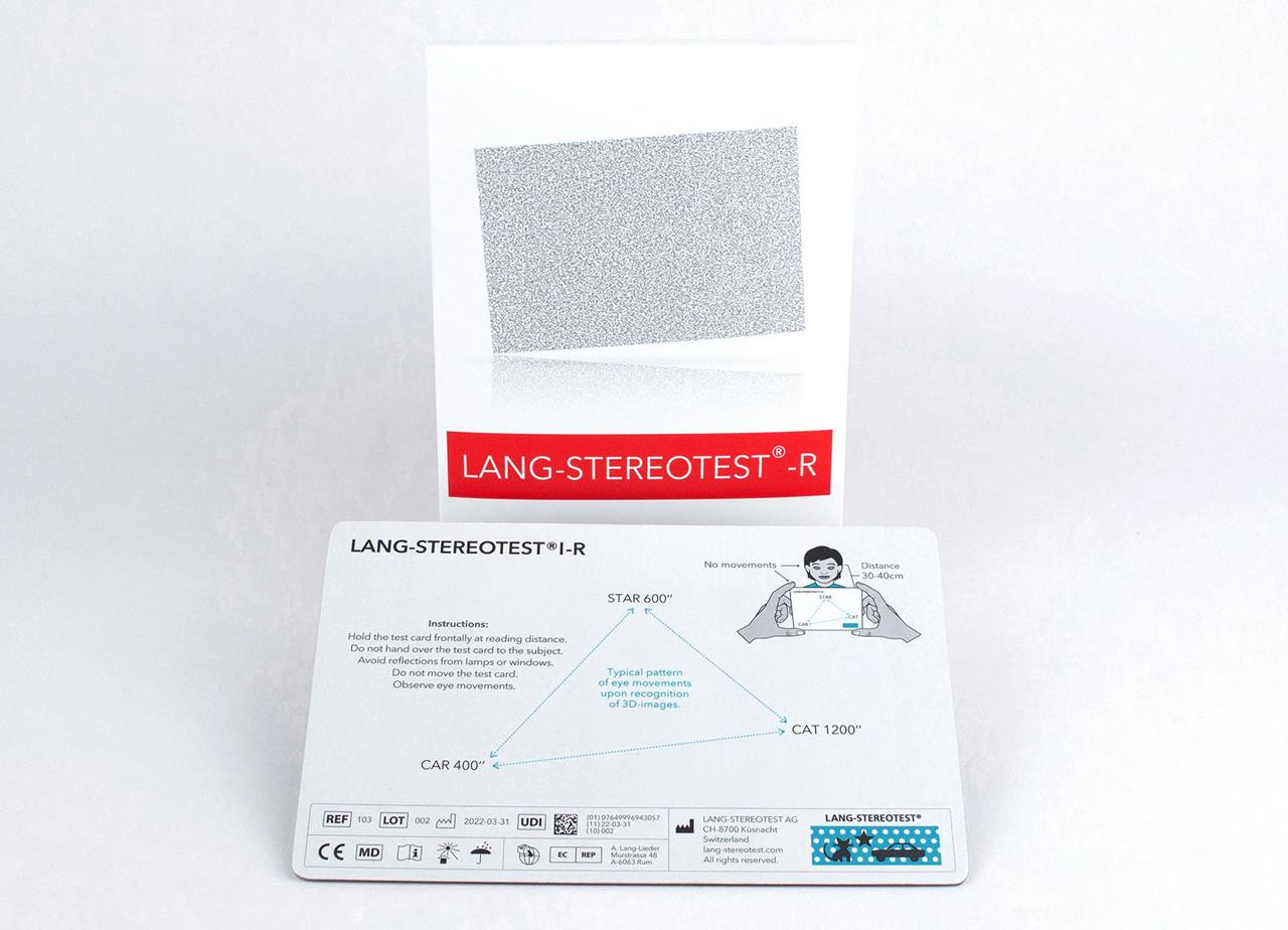 Teste Stereo Lang I-R para o diagnóstico de estrabismo