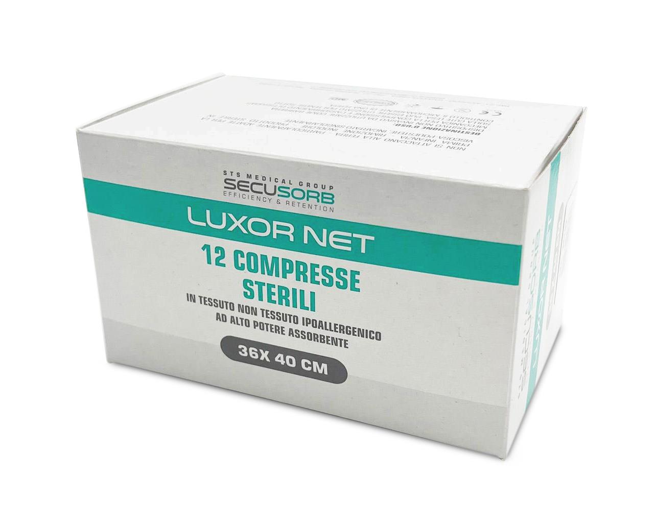 Compressas gaze estéril Luxor Net em TNT - 36 × 40 cm