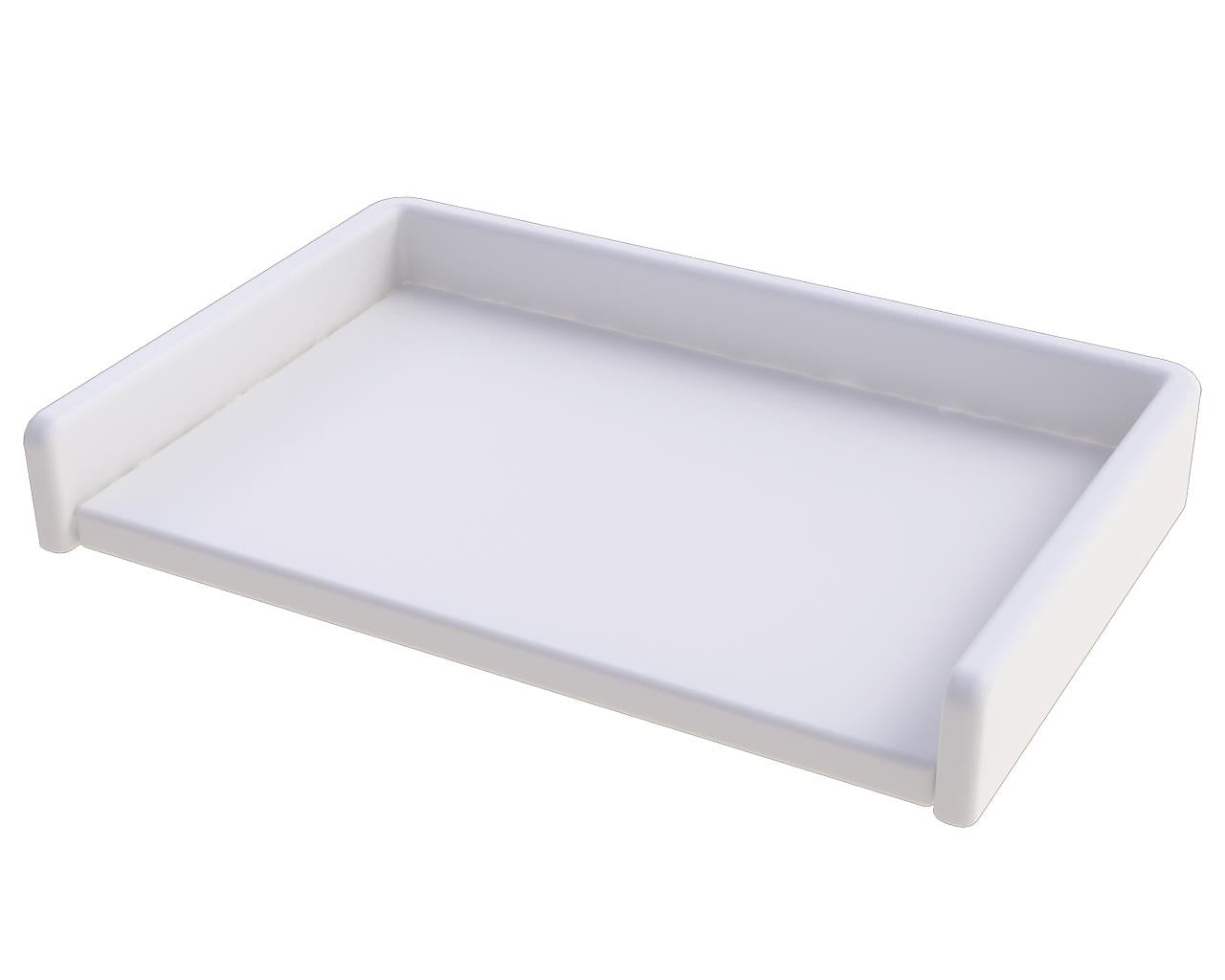 Fraldário branco por móvel de base duplo