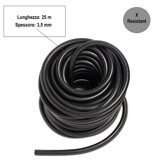 Tubo resistente para exercícios - preto