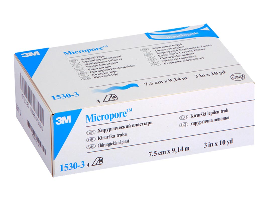 3M™ Micropore ™ - 7,5 cm × 9,14 m - 1530-3
