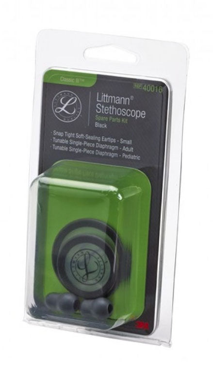 Kit accessórios Littmann 40016 Classic III, Cardiology IV e Core - preto