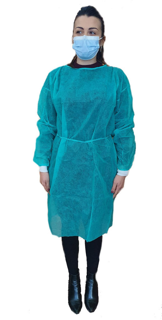 Bata descartável em TNT 30 gr - verde