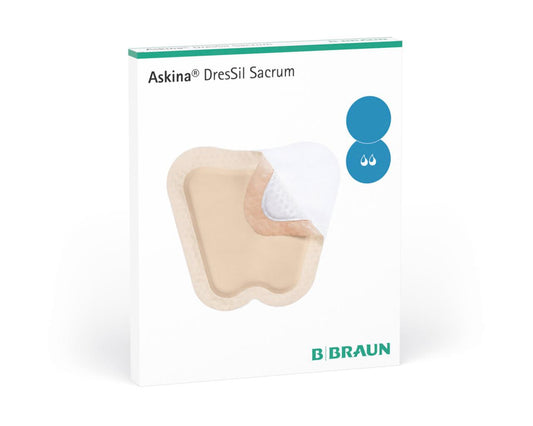 Askina Dressil Sacrum Penso de espuma de três camadas 16 × 17,5 cm