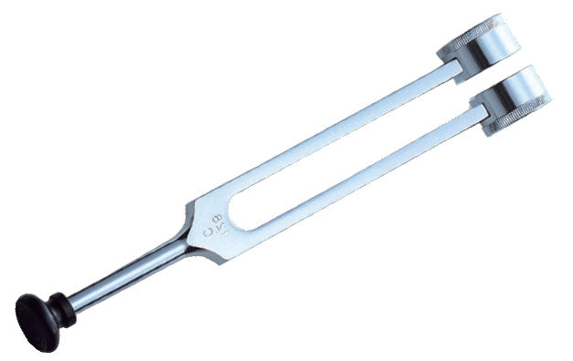 Diapasão para otorrino Liga 128 Hz - com pesos - 22 cm