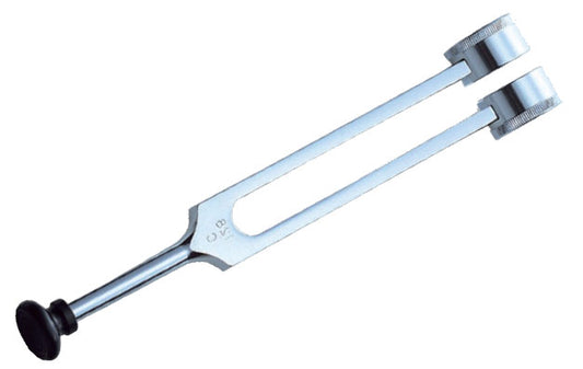 Diapasão para otorrino Liga 128 Hz - com pesos - 22 cm