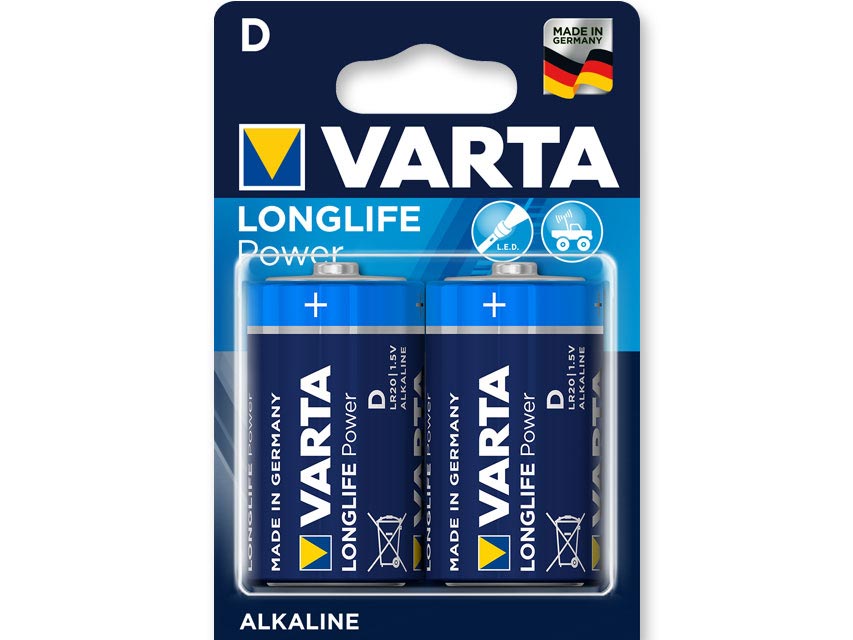 Varta pilhas alcalinas - tocha D