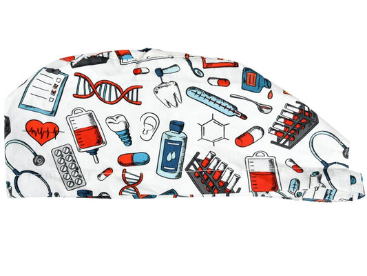 Touca cirúrgica fantasia médico - M