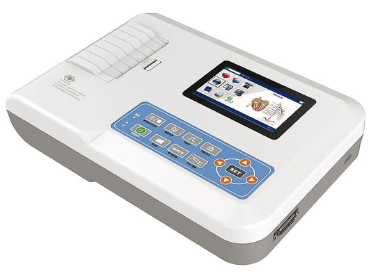 ECG de 3 canais 300G-VET 12 derivações com display