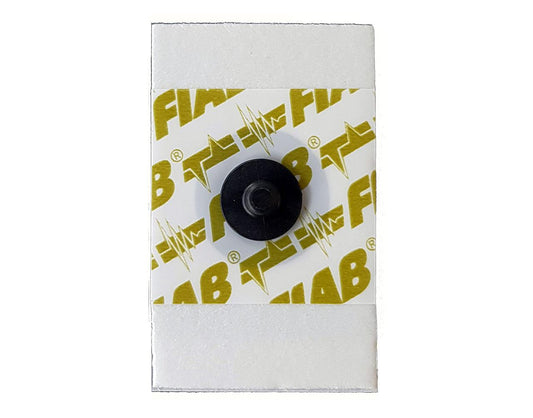Eléctrodos ecg radiotransparentes descartáveis em PE Foam 28×44 mm com botão - gel sólido