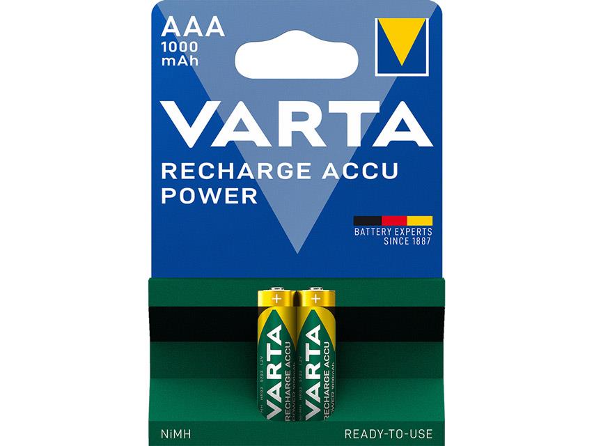 VARTA POWER PLAY pilhas recarregáveis - ministilo AAA