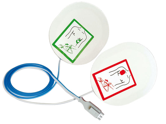 Placas para adultos compatíveis com desfibrilhadores Metrax