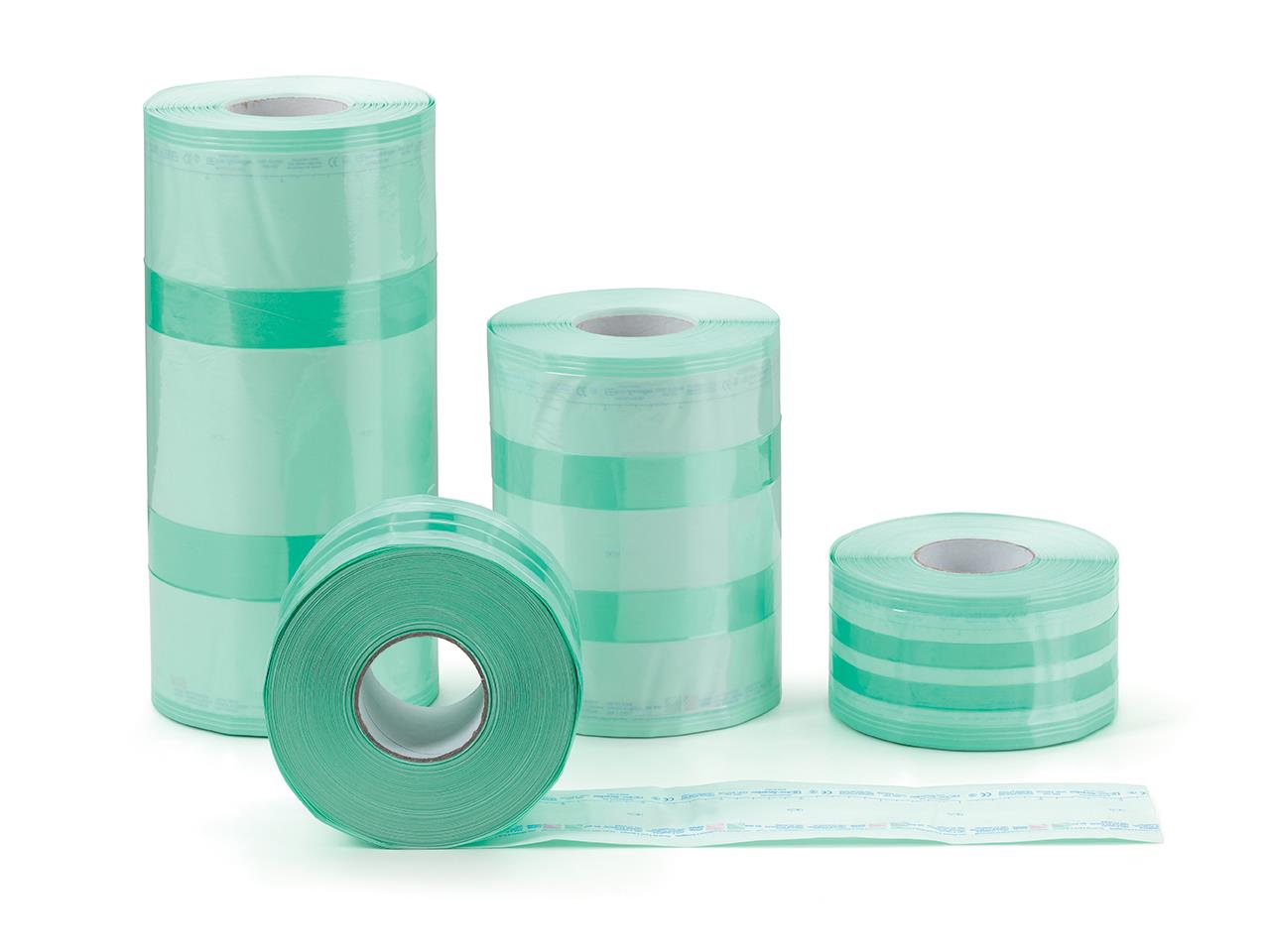 Rolos sanfonados para autoclave-ETO 100 m × 250 mm × 32,5 mm - 2 rolos