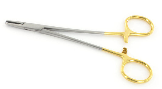 Porta-agulhas Crile Wood C.T. 18 cm