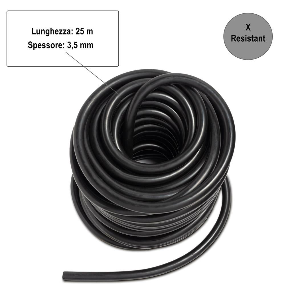 Tubo resistente para exercícios - preto