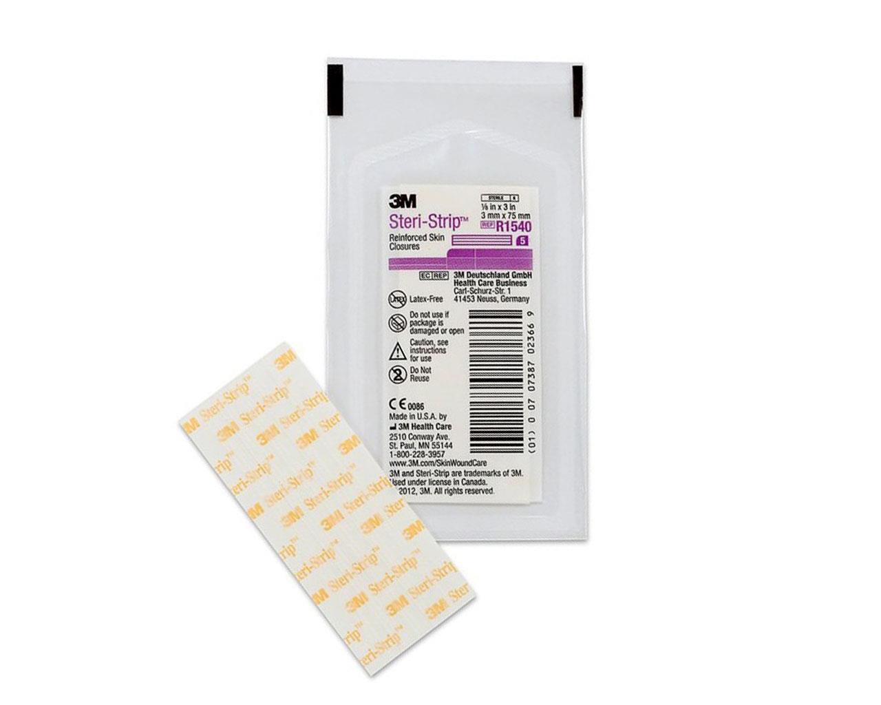 3M™ Steri-strip™ - Suturas Estéreis Adesivas - 75 × 3 mm