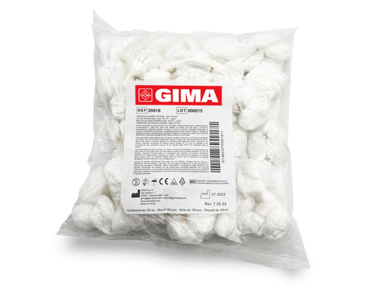 Tampões redondos de gaze em algodão - Ø 25 mm