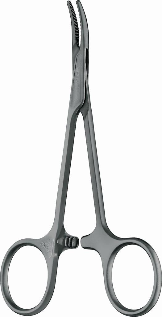Pinça hemostática Halsted curva Aesculap SUSI - 12,5 cm