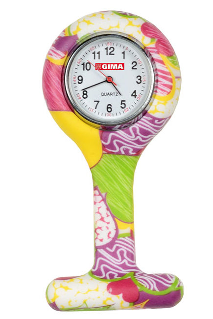 Relógio redondo para enfermeiros  - fantasia a cores